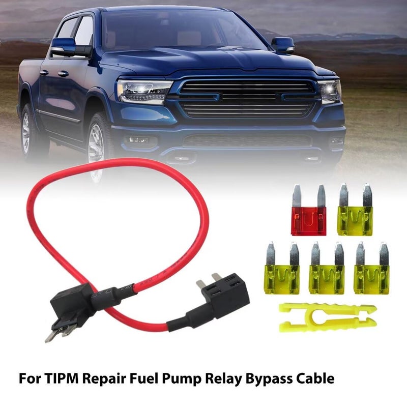 Vicue Updated Repair Fuel Pump Relay Bypass Cable Kit w/Fuse Adapter Fit for Dodge Grand Caravan in 2008 2009 2010 2011 2012 2013 2014 2015 2016 - Image 5